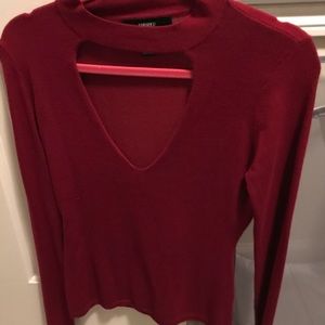 red forever 21 sweater super cute worn once